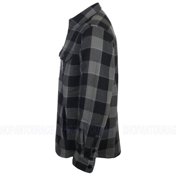 Sullen Art Collective Fang SCM5876 Long Sleeve Button Up Flannel Men`s Shacket - Picture 3 of 8